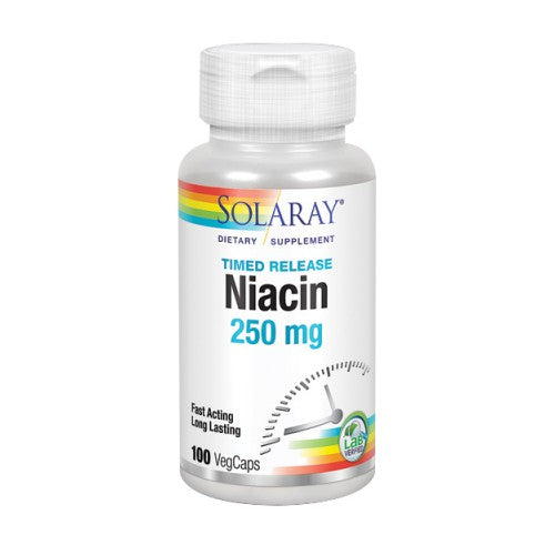 Niacin Timed-Release 100 Veg Caps by Solaray