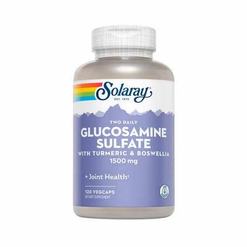 Two Daily Glucosamine Sulfate With Turmeric And Boswellia 120 Veg Caps by Solaray
