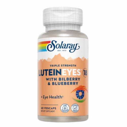 Luteineyes 18 With Bilberry And Blueberry Triple Strength 60 Veg Caps by Solaray