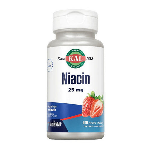 Niacin ActivMelt Strawberry 200 Count by Kal