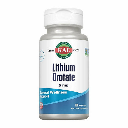 Lithium Orotate 120 Veg Caps by Kal
