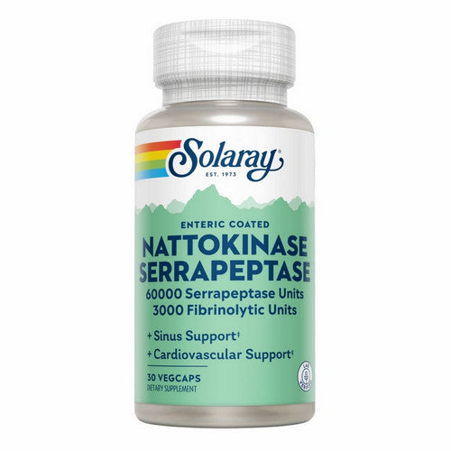 Nattokinase Serrapeptase 30  Count by Solaray