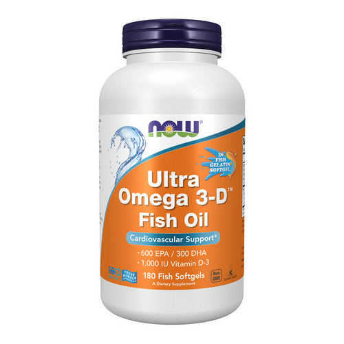 Ultra Omega 3-D 180 Softgels by Now Foods