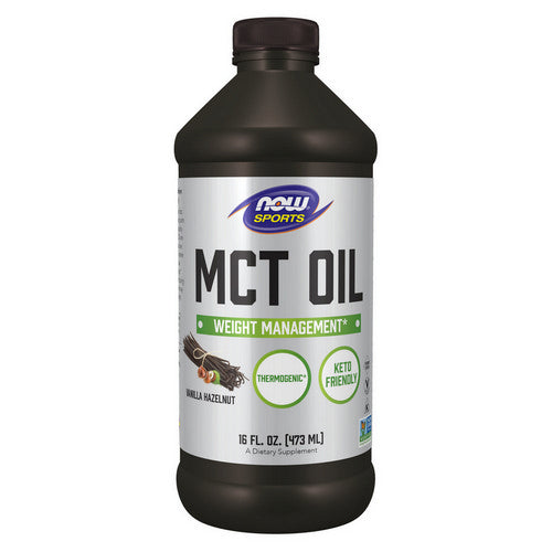 MCT Oil Vanilla Hazalnut 16 Oz by Now Foods