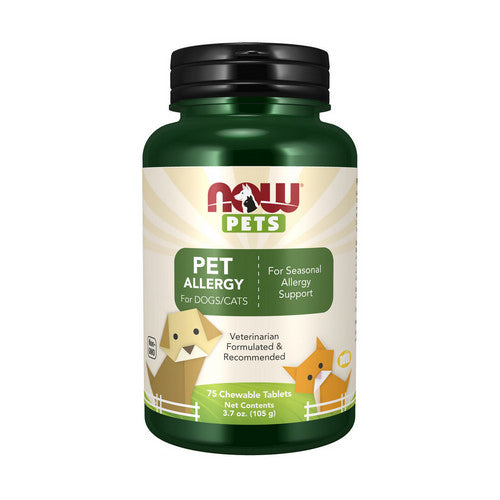 Pets Allergy 75 Tabs by Now Foods