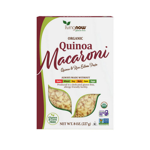 Organic Quinoa Macaroni Pasta 8 Oz by Now Foods