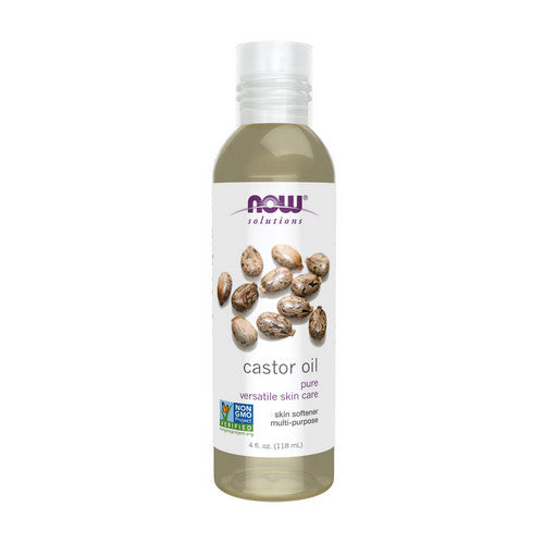 100% Pure Castor Oil 4 Oz by Now Foods