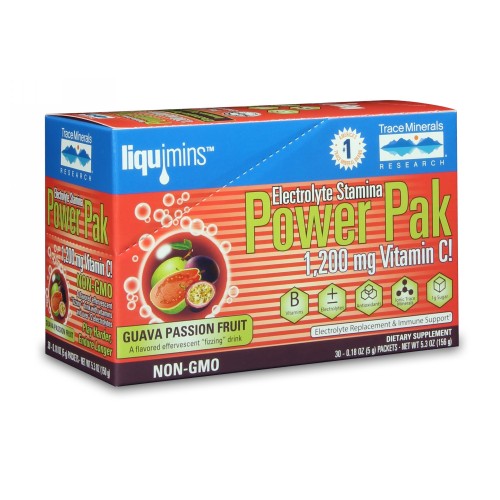 Electrolyte Stamina Power Pack Guava Passion Fruit 30 Packets by Trace Minerals