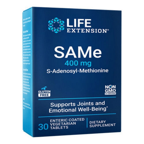 SAMe S-Adenosyl-Methionine 30 Tabs by Life Extension