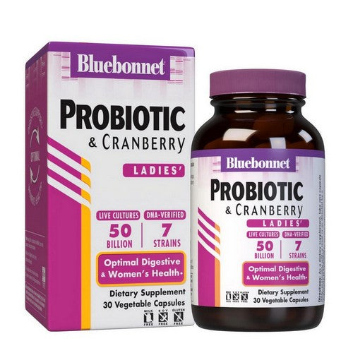 Advanced Choice Ladies Single Daily Probiotic 50 Billion Cranberry 30 Veg Caps by Bluebonnet Nutrition