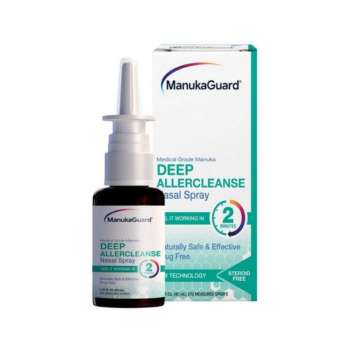 Medical Grade Manuka Deep Allercleanse Nasal Spray 1.35 Oz by Manuka Guard