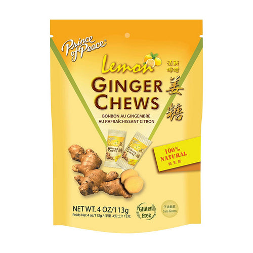 Lemon Ginger Chews 4 Oz by Prince Of Peace