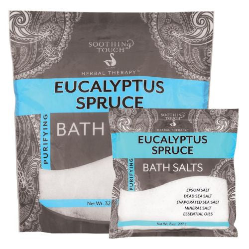 Bath Salts Eucalyptus Spruce 32 Oz by Soothing Touch