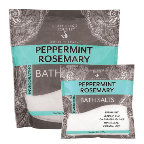 Bath Salts Peppermint Rosemary 32 Oz by Soothing Touch