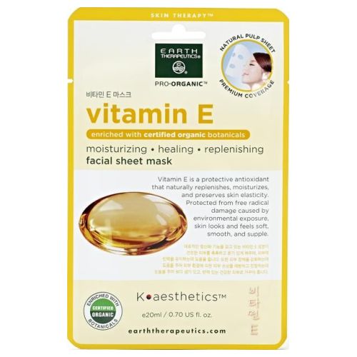 Facial Sheet Mask Retinol Facial .02 Oz by Earth Therapeutics