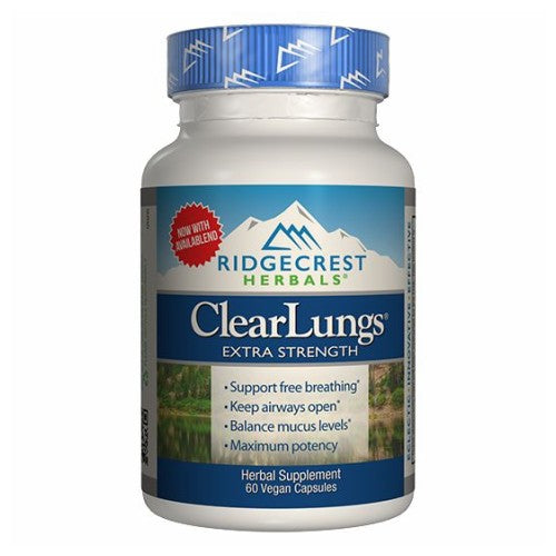 Clear Lungs Xtra Strength 60 Caps by Ridgecrest Herbals