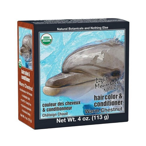 Natural Hair Color And Conditioner Warm Chestnut Warm Chestnut 4 Oz by Light Mountain