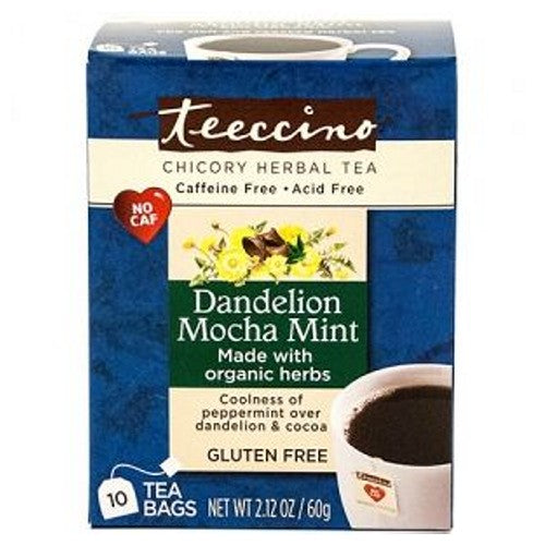 Organic Dandelion Mocha Mint 10 Bags by Teeccino
