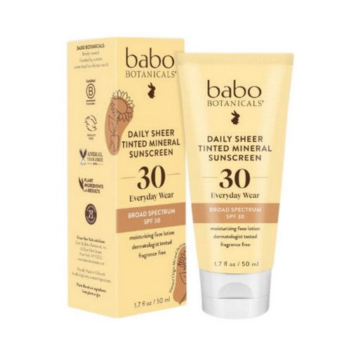 Daily Sunscreen Sheer SPF 30 1.7 Oz by Babo Botanicals