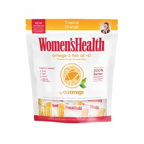 Omega-3 Tropical Squeeze +D Tropical Orange 120 Count by Coromega