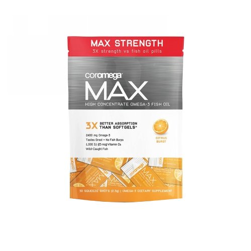 Max High Concentrate Omega-3 Citrus Burst 30 Count by Coromega