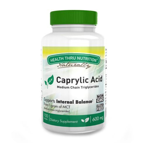 Caprylic Acid 200 Softgel by Health Thru Nutrition