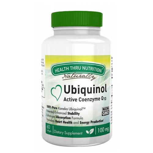 Ubiquinol Coq10 120 Softgel by Health Thru Nutrition