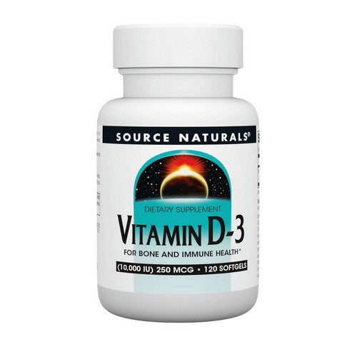 Vitamin D-3 120 Softgels by Source Naturals