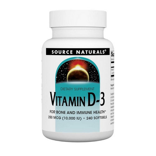 Vitamin D-3 240 Softgels by Source Naturals