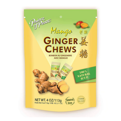 Mango Ginger Chews 4 Oz by Prince Of Peace