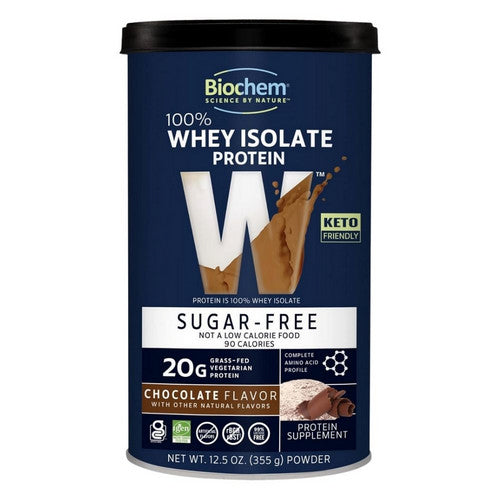 100% Whey Sugarfree Chocolate 12.5 Oz by Biochem