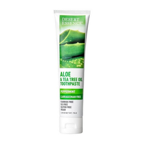 Aloe And Tea Tree Oil Toothpaste Peppermint  6.25 Oz by Desert Essence