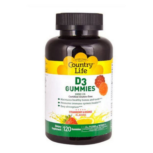 D3 Gummies 120 Count by Country Life
