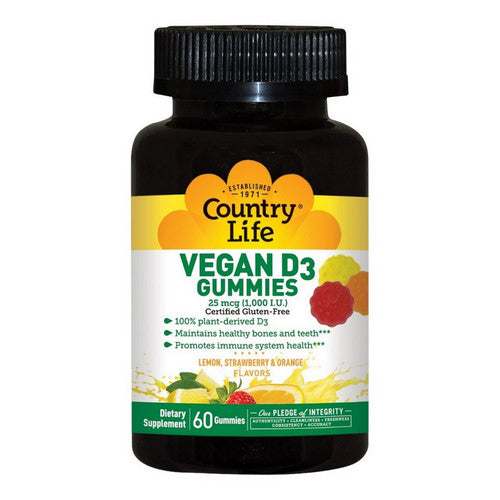 Vegan D3 Gummies 60 Count by Country Life