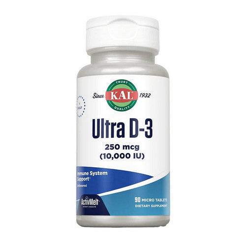 Ultra D-3 10000 IU ActivMelt 90 Count by Kal