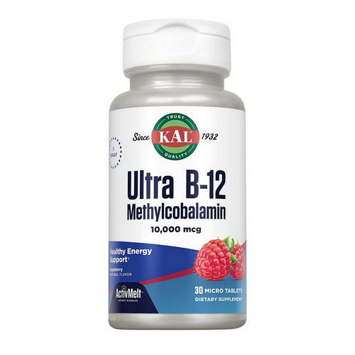 Ultra B-12 Methylcobalamin Raspberry 30 Count by Kal
