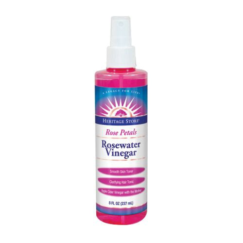 Rosewater Vinegar Spray 8 Oz by Heritage Store