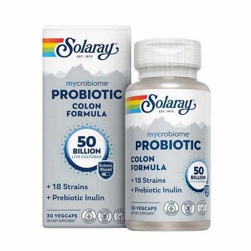 Mycrobiome Probiotic Colon Formula 30 Veg Caps by Solaray