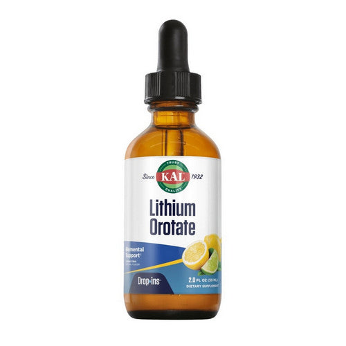 Lithium Orotate Drops Lemon Lime 2 Oz by Kal