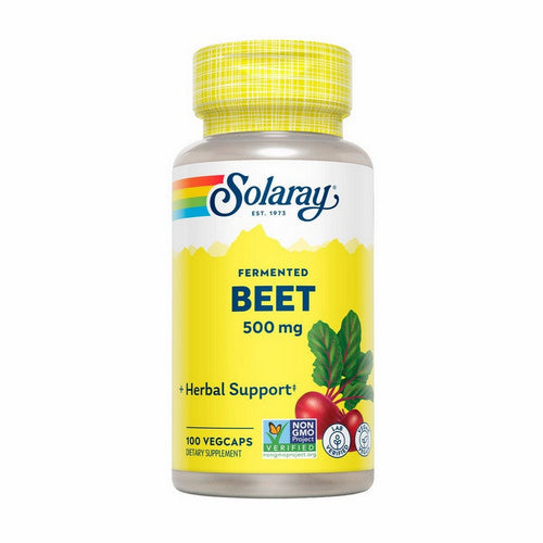 Organically Grown Fermented Beet Root 100 Veg Caps by Solaray