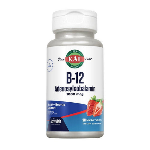 B-12 Adenosylcobalamin Activmelt Strawberry 90 Count by Kal