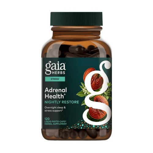 Adrenal Health Nightly Restore 120 Caps by Gaia Herbs