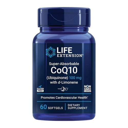 Coq10 Ubiquinone With D-Limonene 60 Softgels by Life Extension