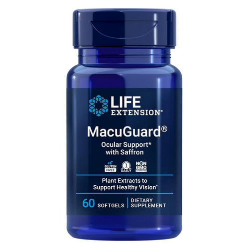 Macuguard Ocular Support With Saffron 60 Softgels by Life Extension