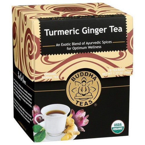 Organic Turmeric Ginger Tea 18 Bags by Buddha Teas
