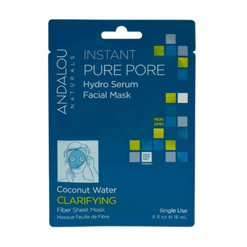 Instant Pure Pore Hydro Serum Facial Mask 0.6 Oz by Andalou Naturals
