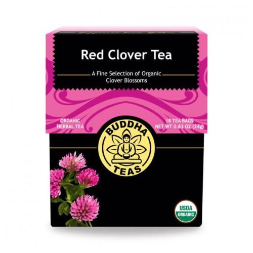 Organic Red Clover Tea 18 Bags by Buddha Teas