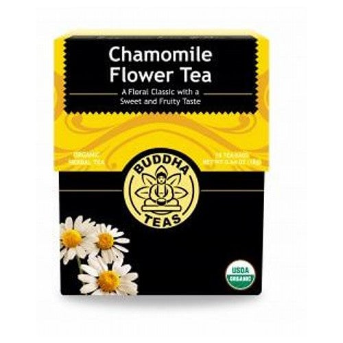 Organic Chamomile Flower Tea 18 Bags by Buddha Teas