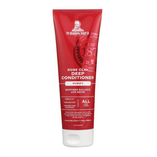 Rose Clay Deep Conditioner Purify 8 Oz by Grandpa's Brands Company