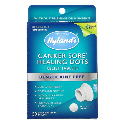 Canker Sore Healing Dot 50 Tabs by Hylands